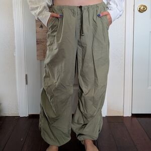 H&M Olive Green Balloon Pants